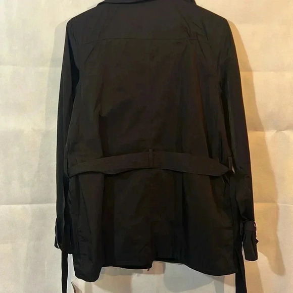 Classic LAUREN RALPH LAUREN ruffled front Jacket/Coat MEDIUM nwt - Picture 6 of 8